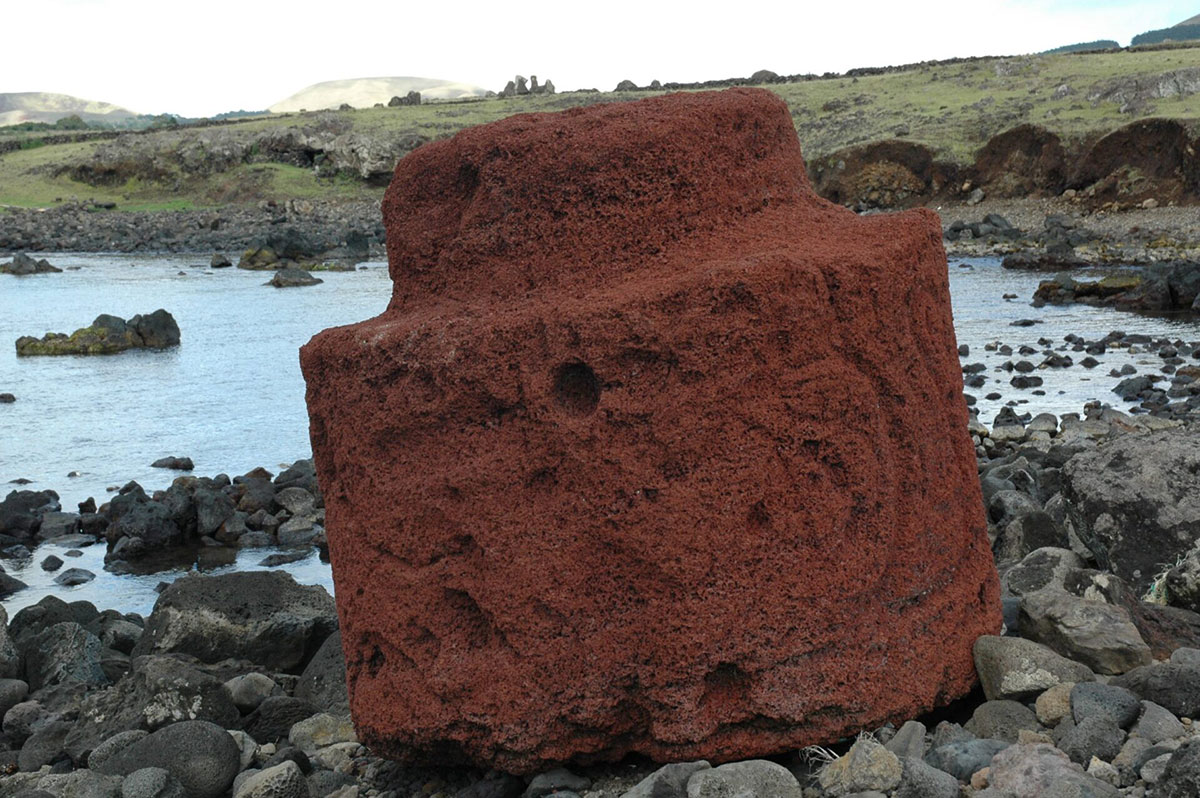 Top On Stone Beach Easter Island