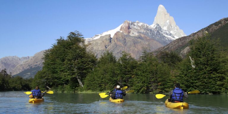 Kayak Glaciares National Park El Chalten Argentina Patagonia