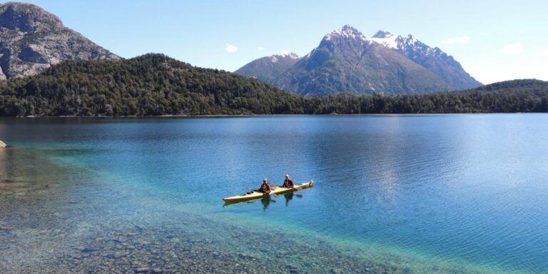 Kayaking In Nahuel Huapi Moreno Lake Bariloche Argentina