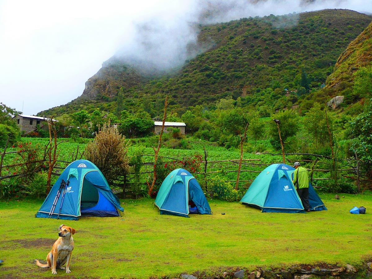 Camp Huayllabamba Inca Trail Peru