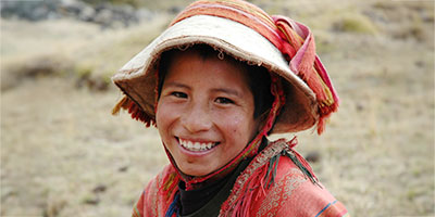 local boy Lares Trek Peru