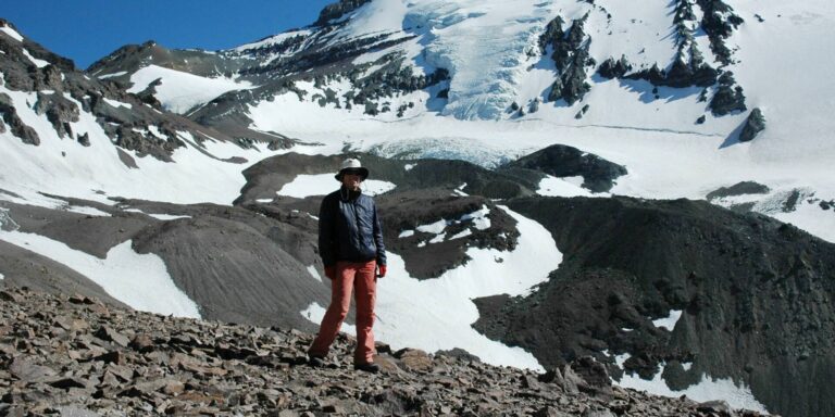 Kathy With Cerro Plomo Chile