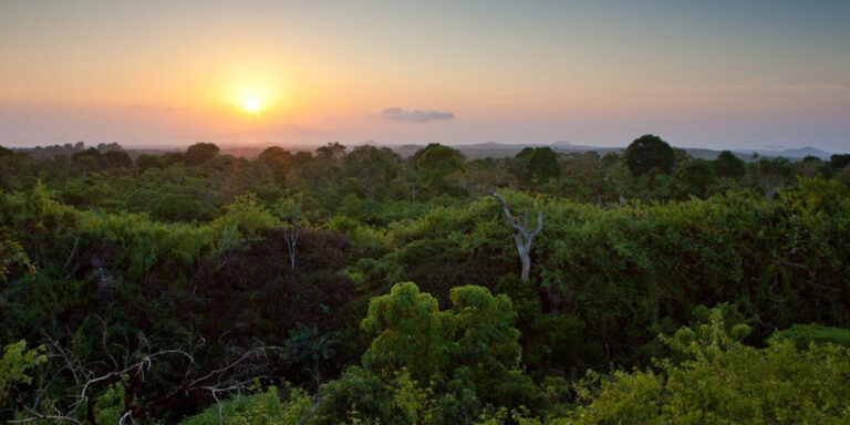 View over safari camp Galapagos