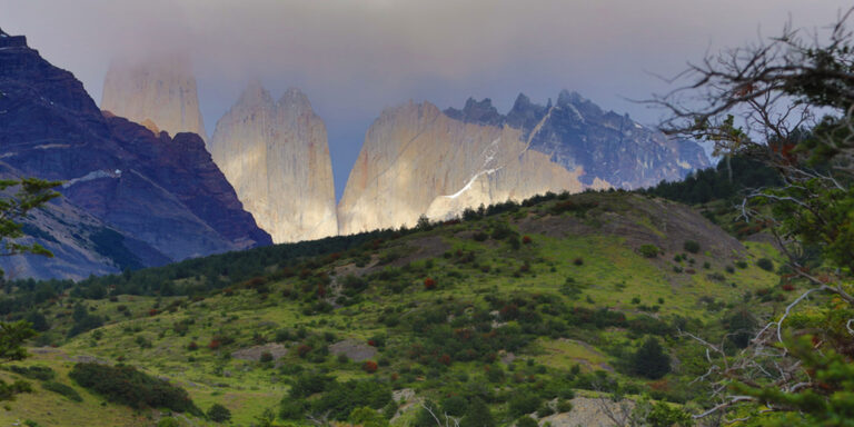 Clouds And Towers Of Paine Torres Del Paine National Park Chile
