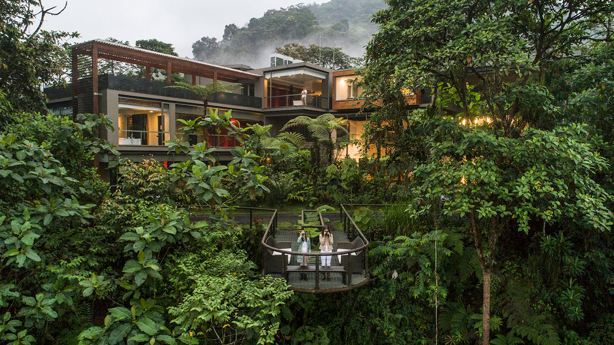 Entrance View Mashpi Lodge Hotel Ecuador