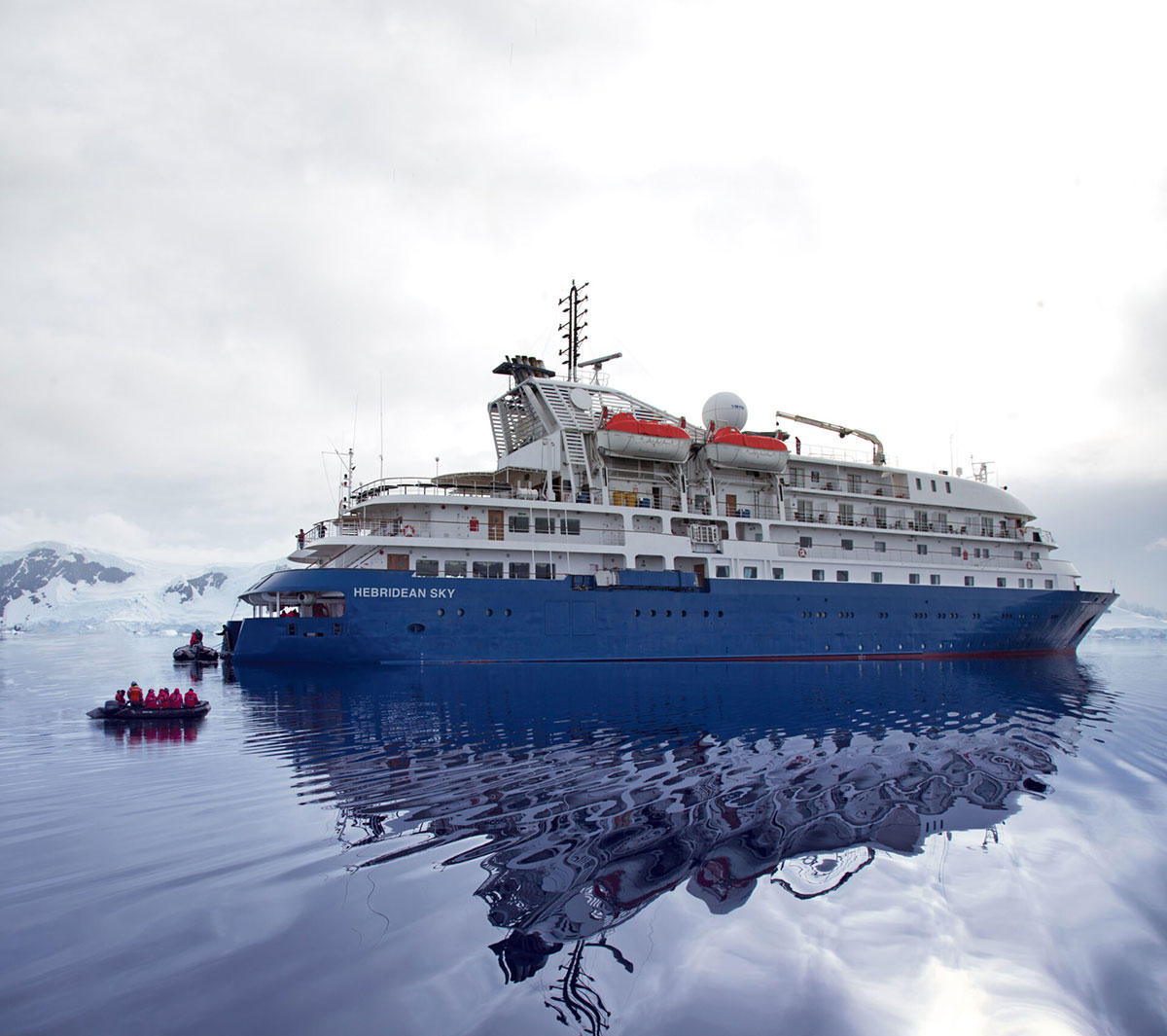 Hebridean Sky With Zodiac Polar Latitudes Antarctica