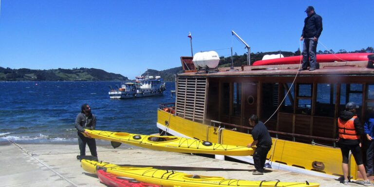 Kayaking From The Wiliche Boat Hotel Tierra Chiloe Chile