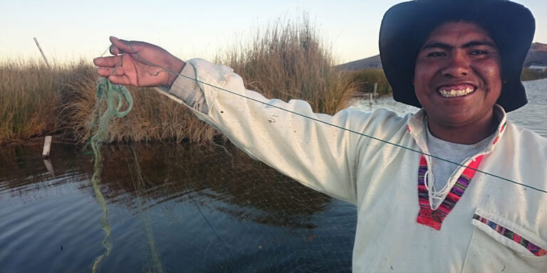 Alex Fishing Uros Peru