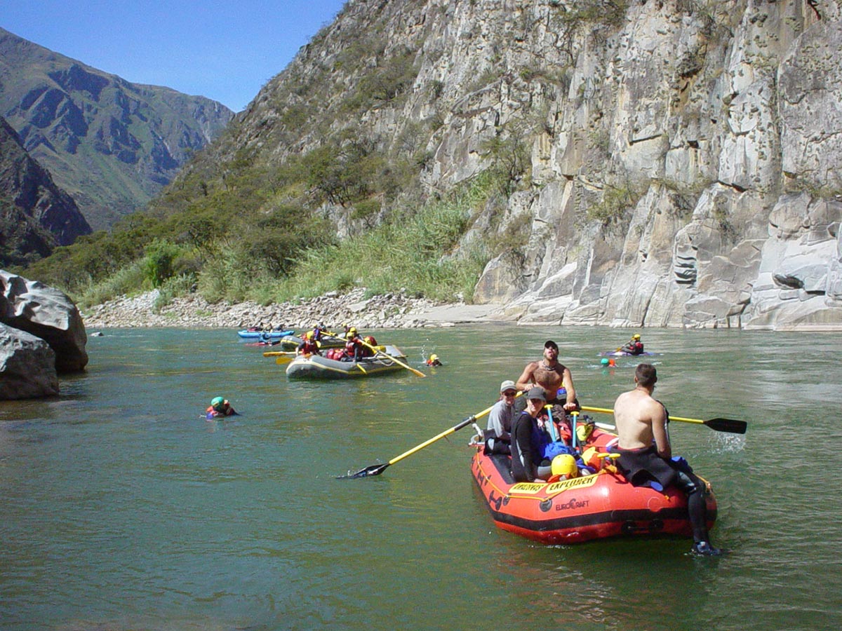 Apurimac Rafting Cooling Off Peru