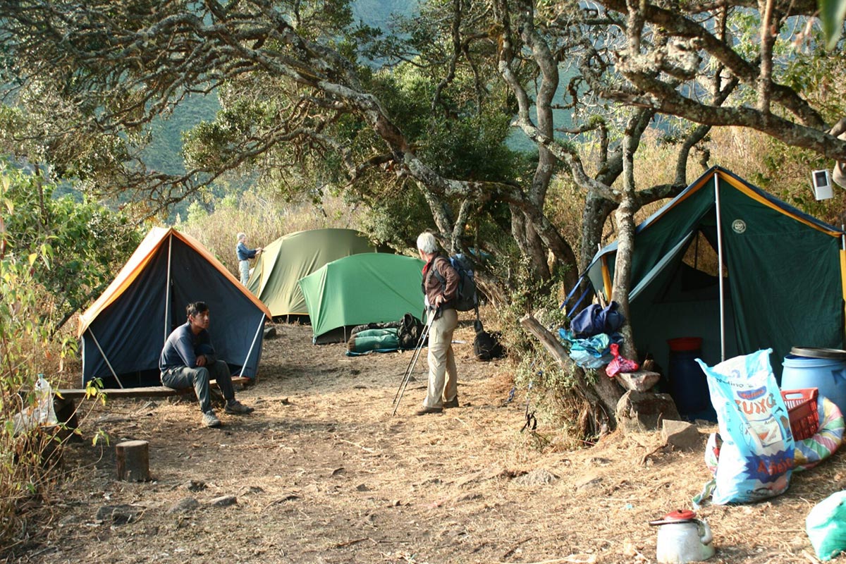 Camp Below Choquequirao Peru