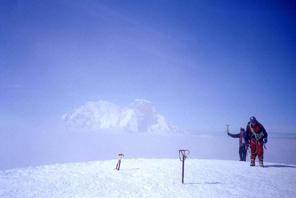 Climbers On Summit Of Pisco Peru