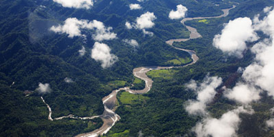 View over Manu Wildlife Centre Peru