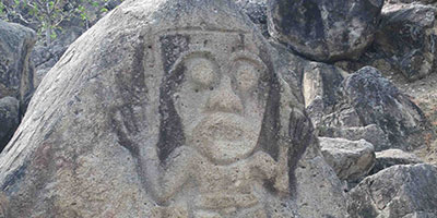 La Chaquira Rock Painting San Agustin Colombia