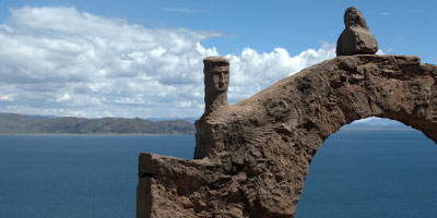 Lake Titicaca Taquile Arch Peru