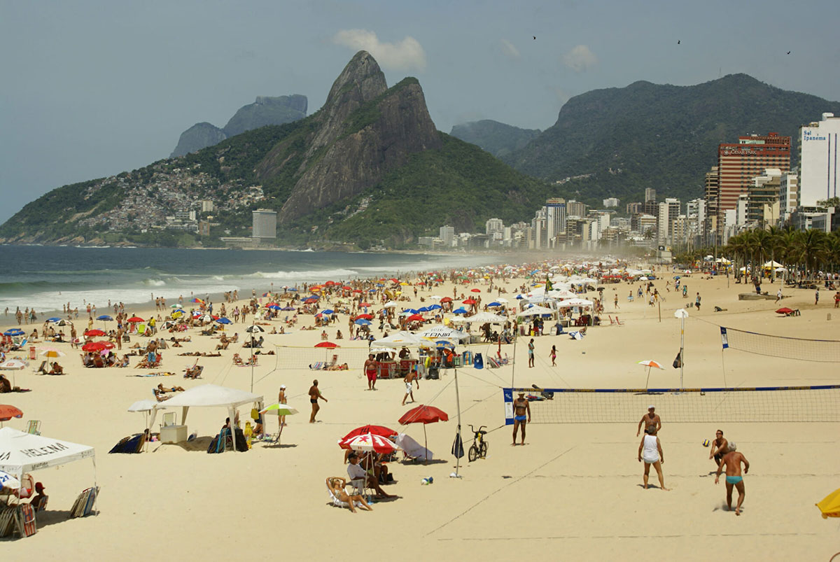 Ipanema Beach Rio De Janeiro Brazil