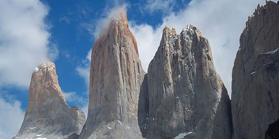 Towers In Torres Del Paine Patagonia Chile