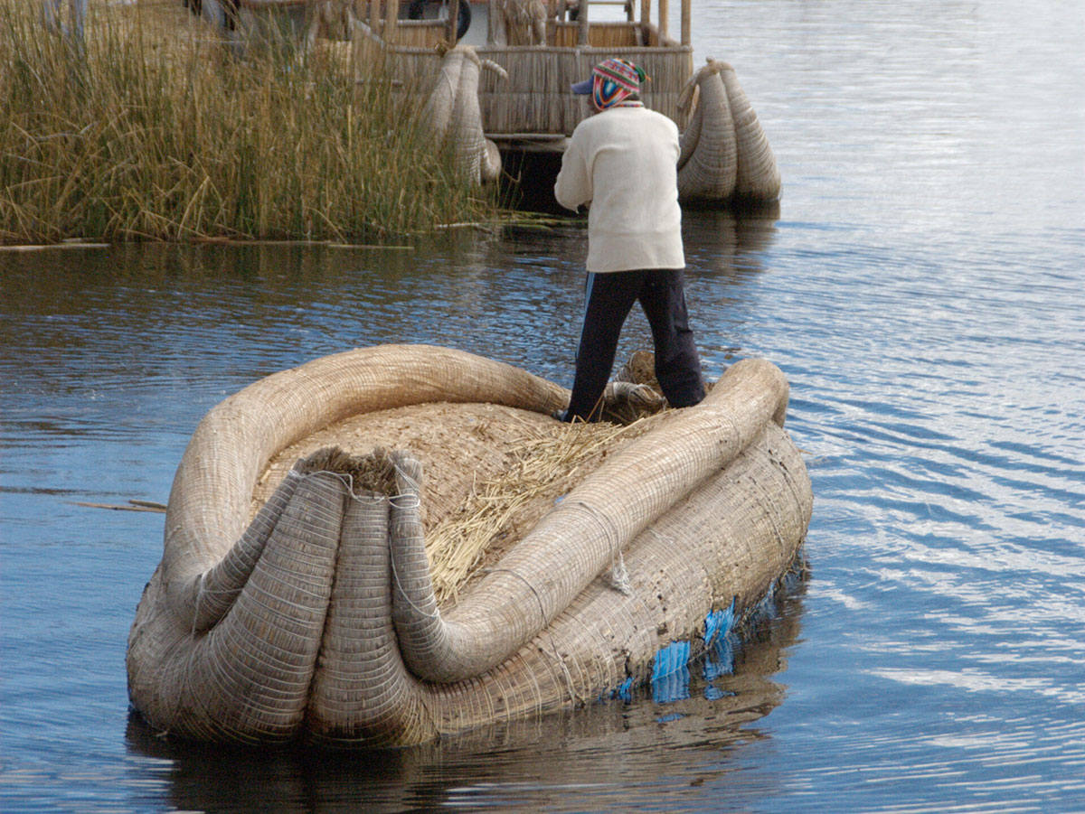 Uros Totora Reed Boat Peru