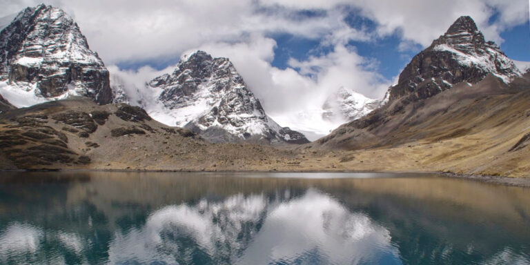 Laguna Chiarkhota Mirror Image Condoriri Bolivia