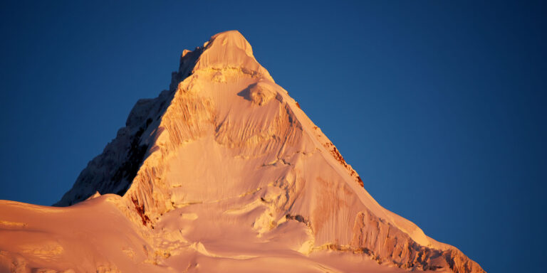 Alpamayo Sun Lit Cedros Trek Peru