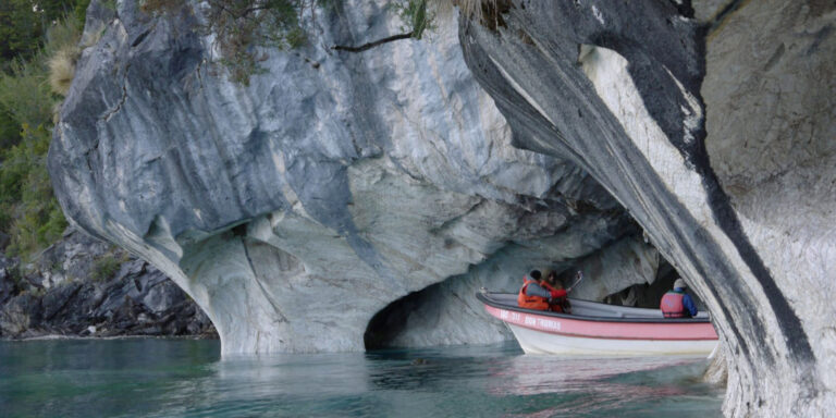Boat And Marble Caves Aysen Chile