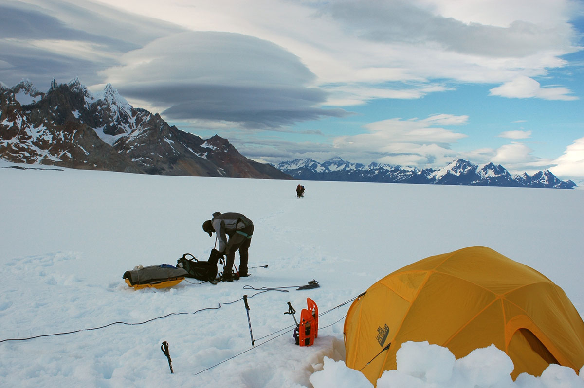 Camp On Southern Ice Field Argentina Patagonia