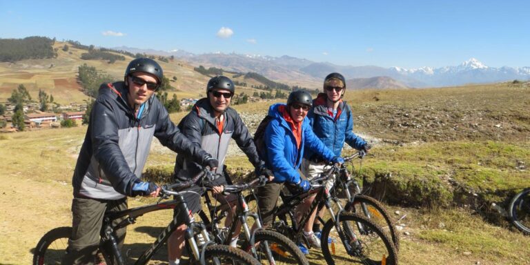 Family holiday mountain biking Peru
