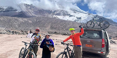 Starting Chimborazo Downhill MTB Ecuador