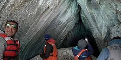 Boat And Marble Caves Aysen Chile