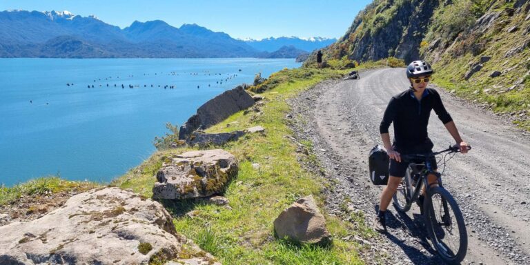 gravel road biking in Chile