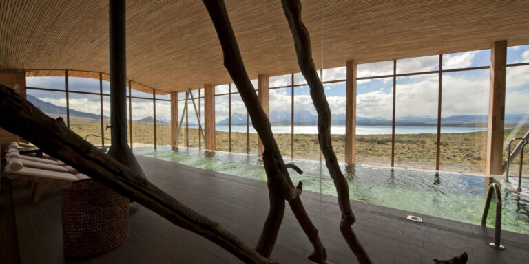 Hotel Tierra Patagonia Pool Torres Del Paine Chile Patagonia