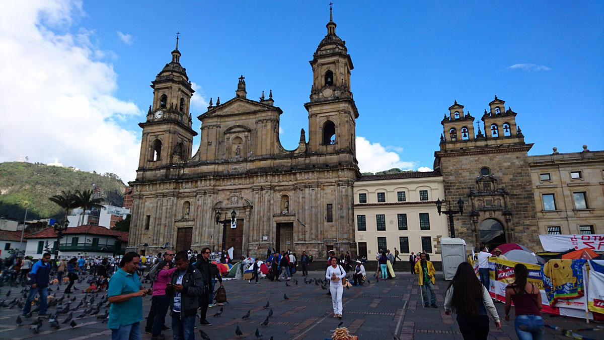 Plaza Bolivar Main Square Bogota Colombia