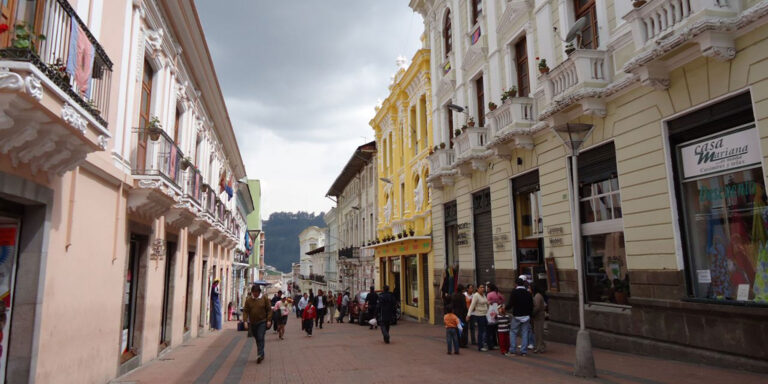Quito Street Ecuador