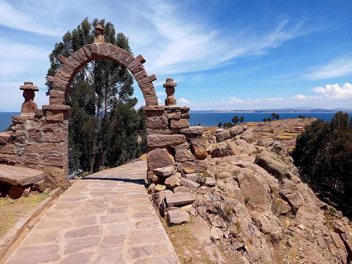 stone portal lake Titicaca