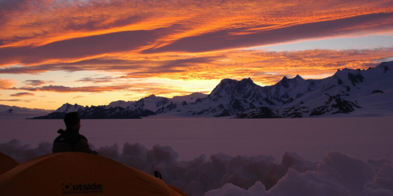 Sunset On Southern Ice Field Argentina Patagonia
