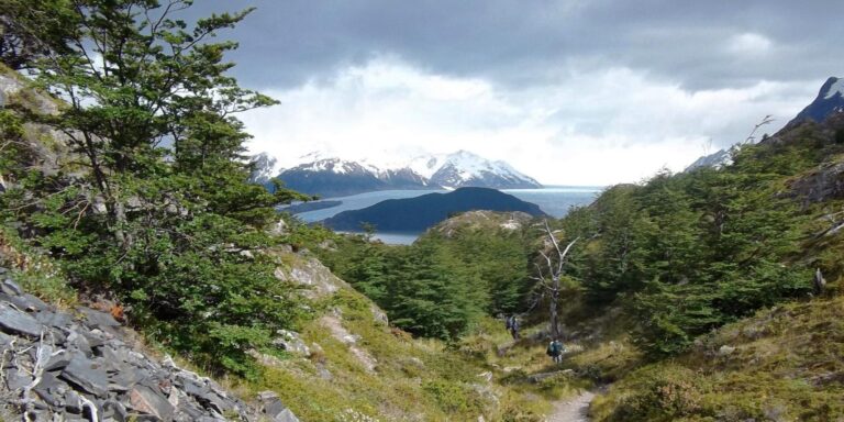 Trekking To Lake Grey Torres Del Paine Patagonia Chile