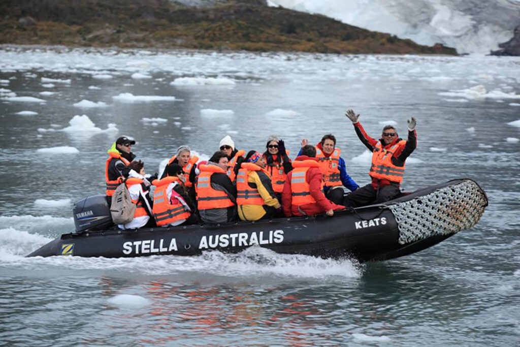 australis stella australis zodiac for shore excursion chile argentina patagonia