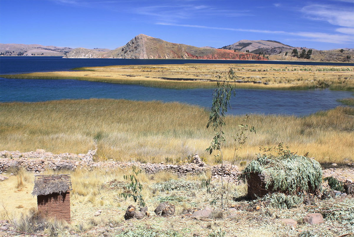 east shore of Lake Titicaca Peru