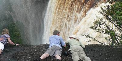 Watching Kaieteur Falls Guyana