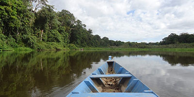 Wooden Canoe Amazon Peru