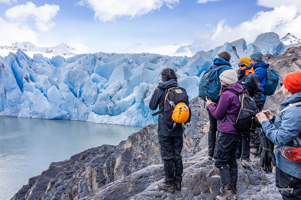 Approaching Grey Glacier Torres del Paine National Park Patagonia Chile Koen Dollar