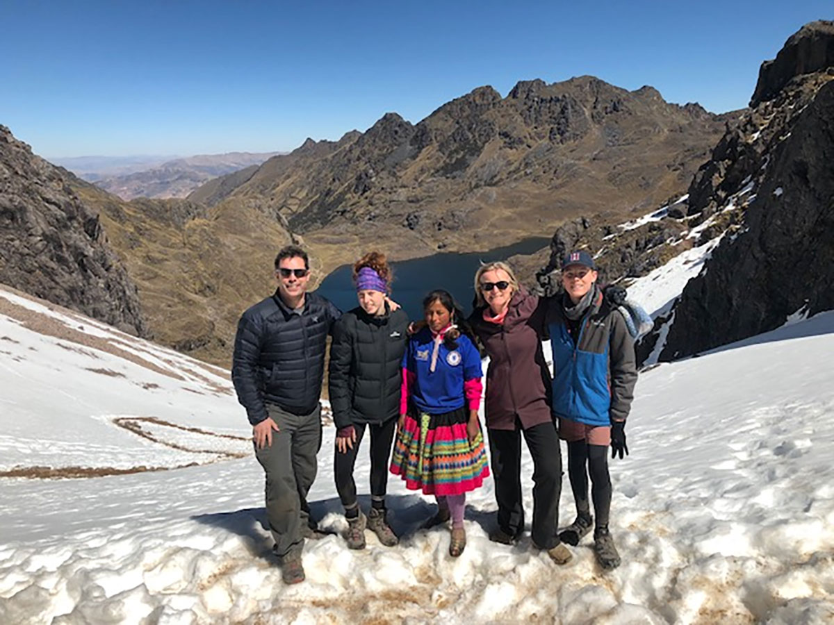 Peru Lares Trek Julia Hugget and view